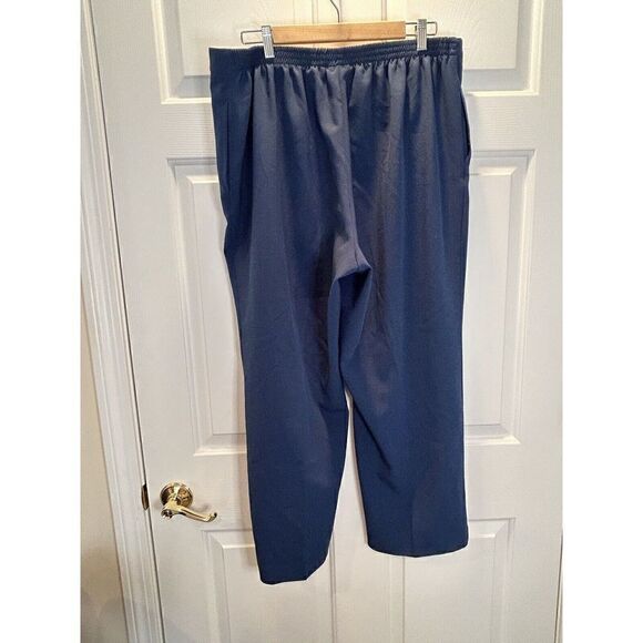 Alfred Dunner Women's Elastic Waist 18W Blue - Picture 2 of 4